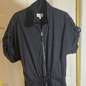 Pistola Jordan Black Zip-Up Jumpsuit